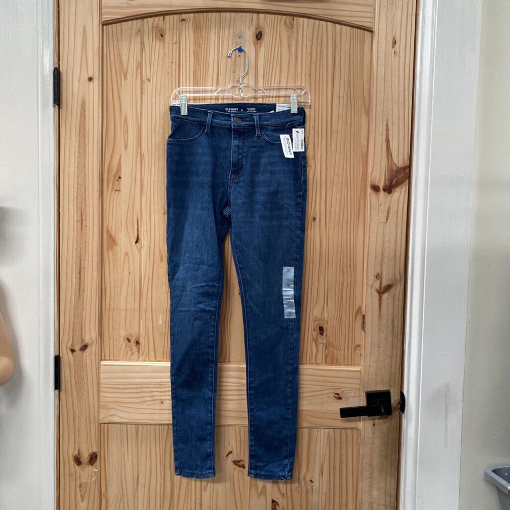 GIRLS OLD NAVY DK DENIM BALLERINA JEANS 18 NWT