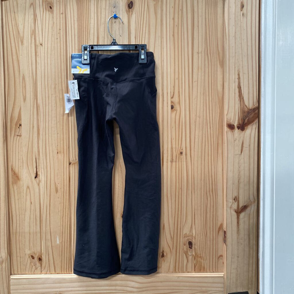 GIRLS OLD NAVY ACTIVE BLK PANTS S 6/7 NWT