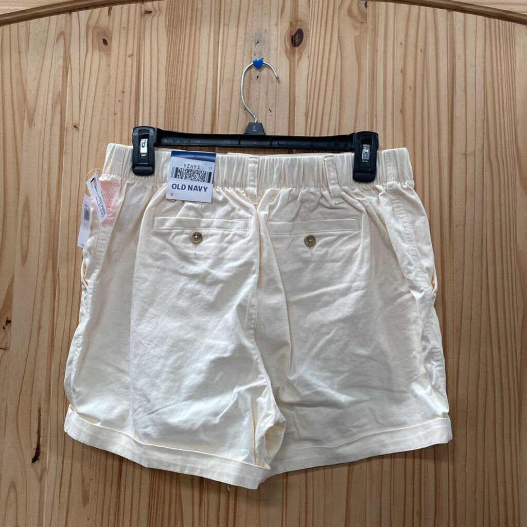 WOMENS OLD NAVY IVORY SHORTS S NWT