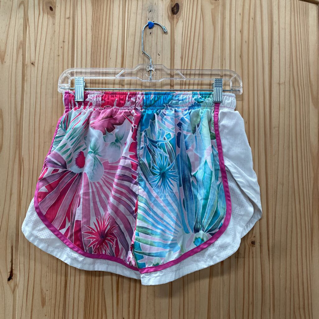WOMENS NIKE SHORTS BLUE/WHITE/PINK M