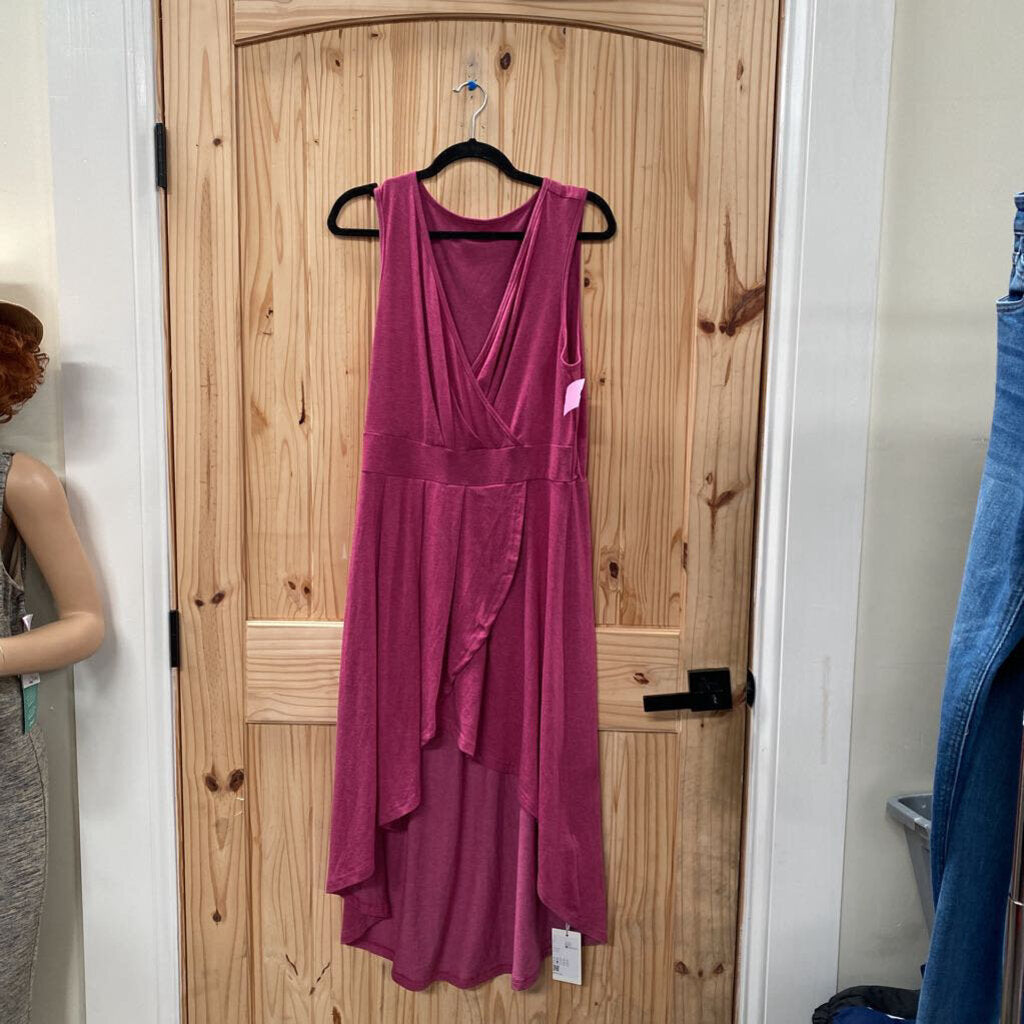 WOMENS HALARA MAGENTA SL DRESS L NWT