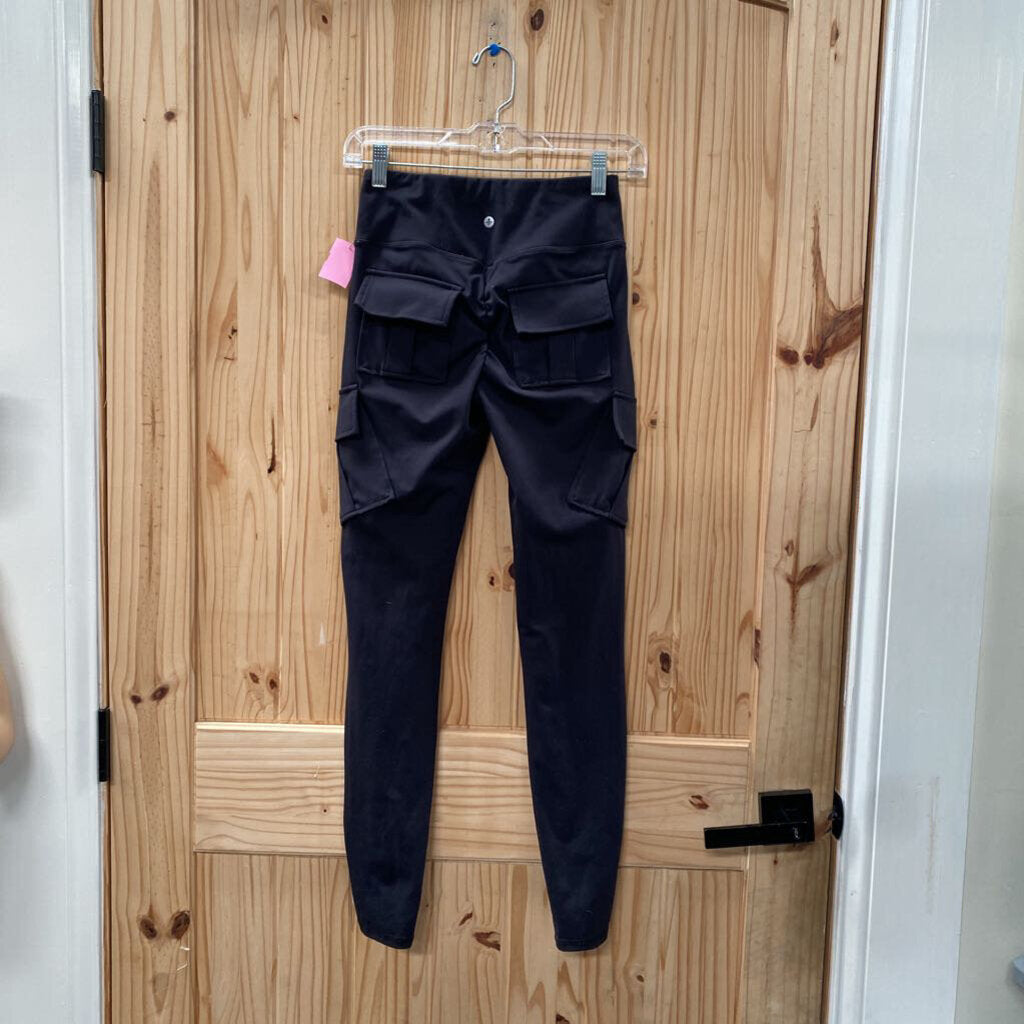 WOMENS HALARA BLK CARGO PANTS S