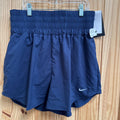 WOMENS NIKE TRAINING SHORTS NAVY BLUE M NWT