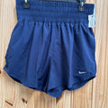 WOMENS NIKE TRAINING SHORTS NAVY BLUE M NWT