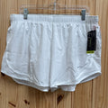 WOMENS NIKE RUNNING SHORTS WHITE/GREY XL NWT