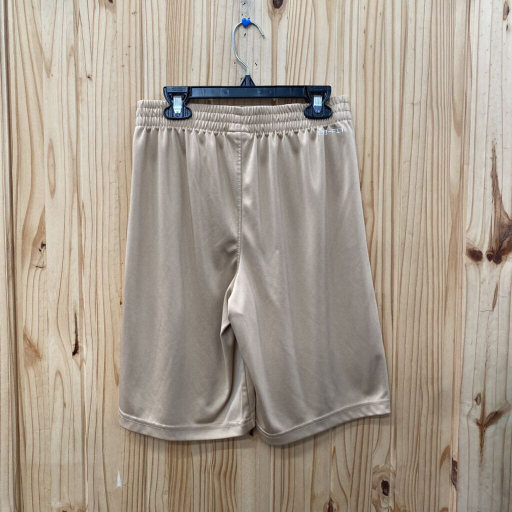 BOYS JORDAN SHORTS TAN/BLK L 12