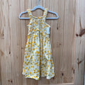 GIRLS OLD NAVY SL LT YELLOW DRESS W/FLOWERS S 6/7