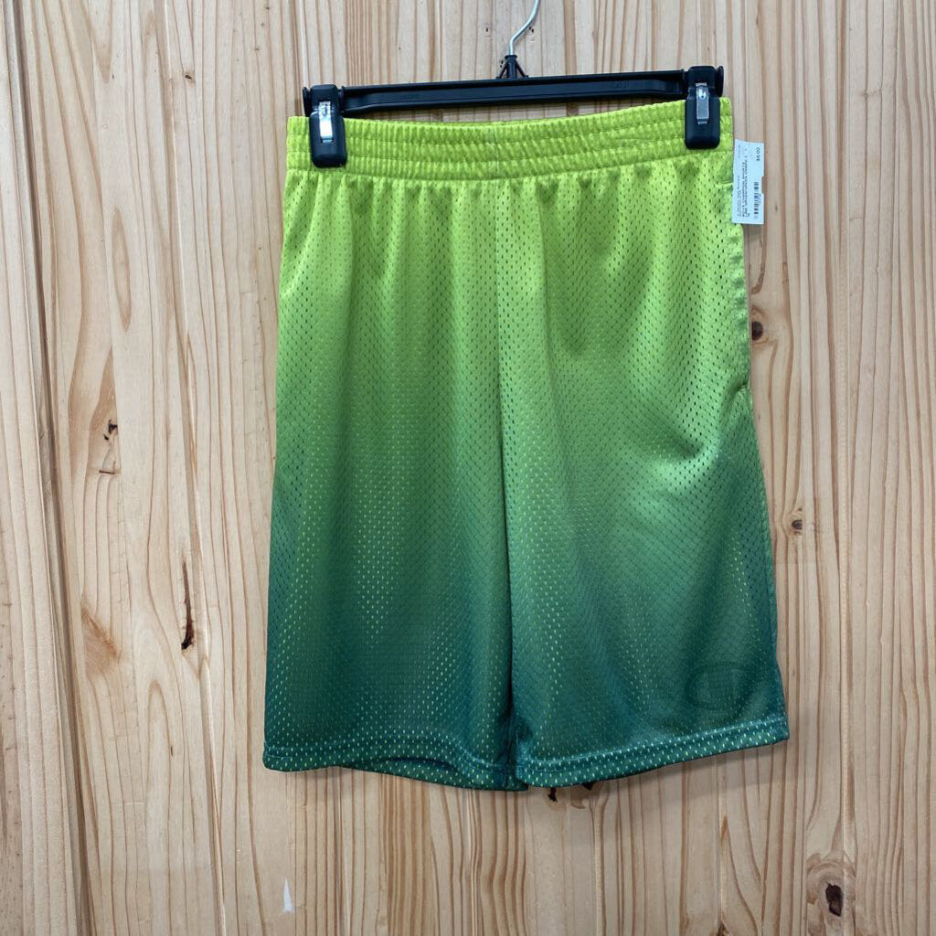 BOYS CHAMPION SHORTS LIME GREEN/GREEN OMBRE L 12