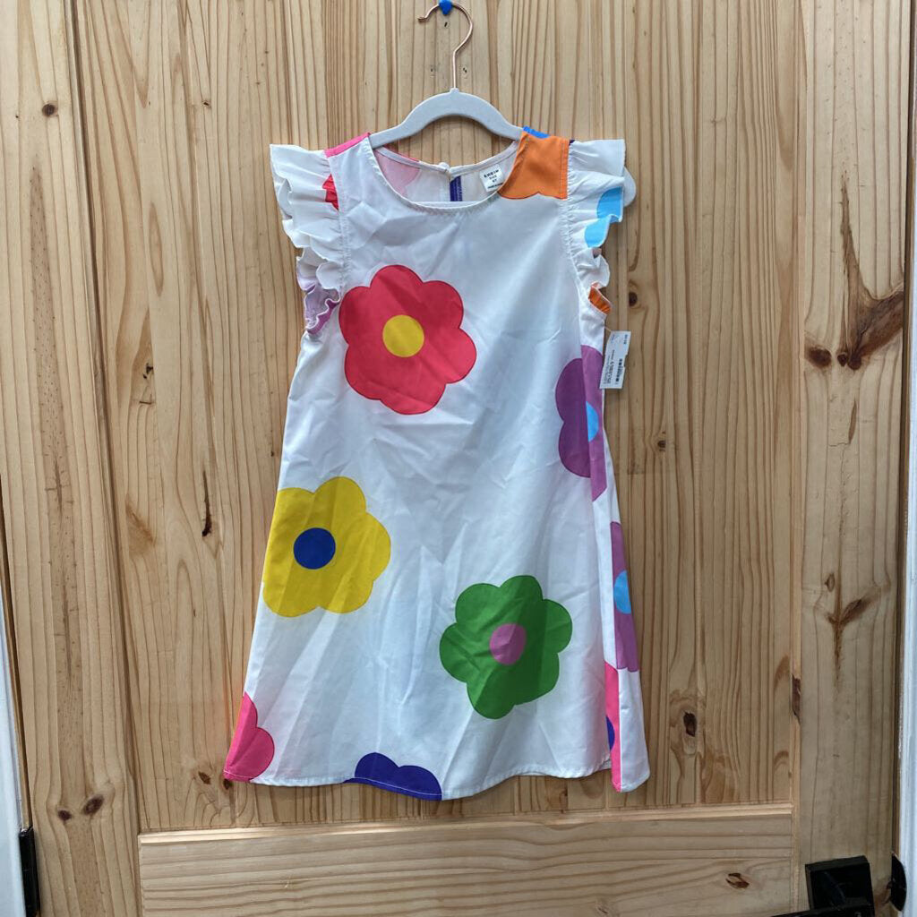 GIRLS SHEIN SL DRESS W/FLOWERS 6