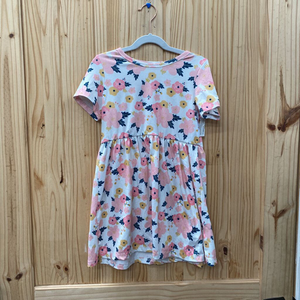 GIRLS SHEIN WHITE FLORAL DRESS 6