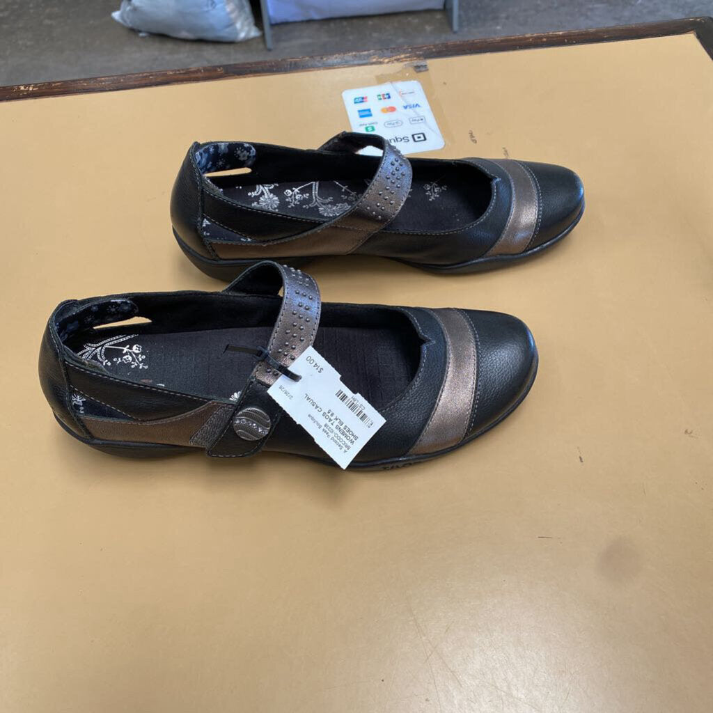 WOMENS TAOS CASUAL SHOES BLK 9.5