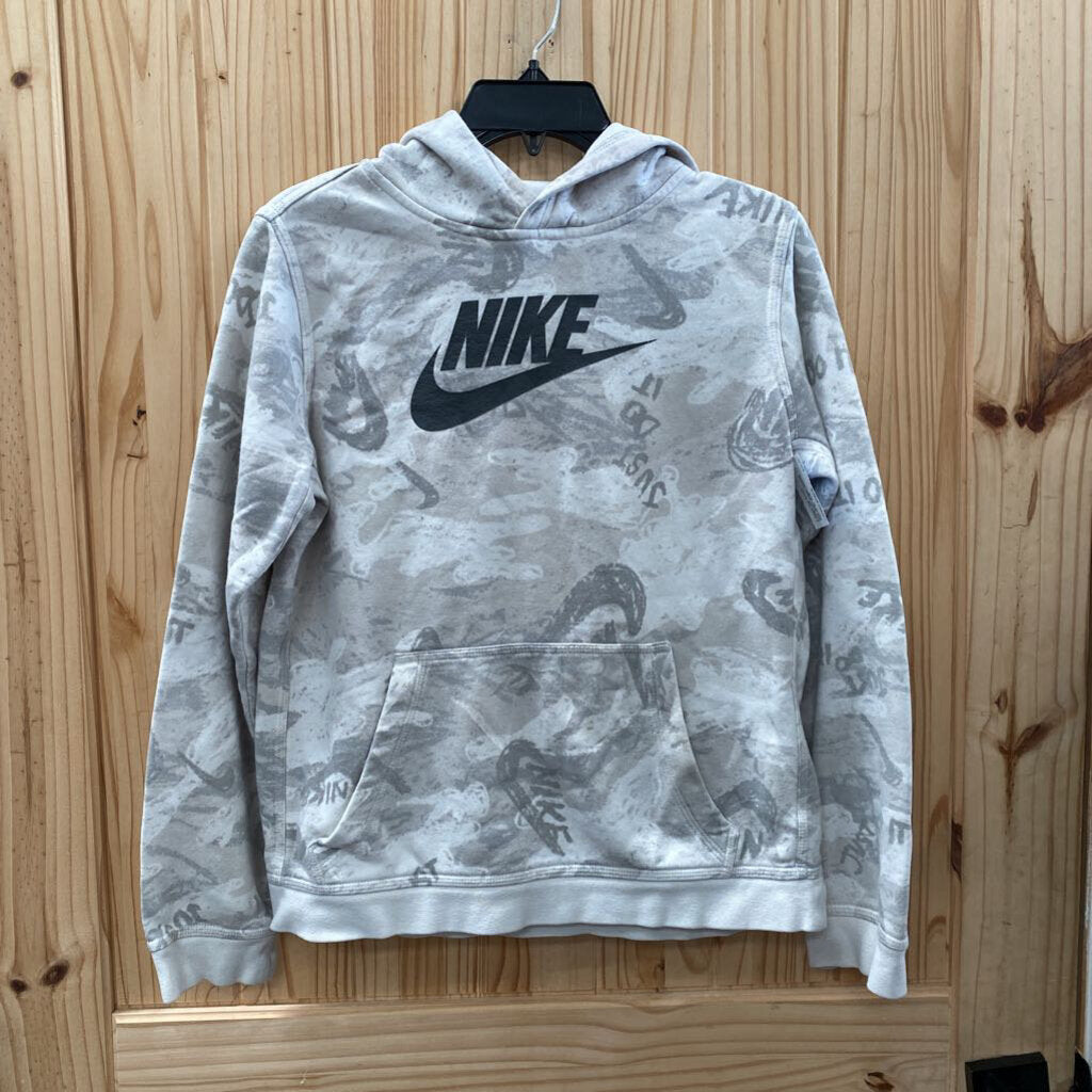 NIKE GREY CAMO HOODIE YOUTH XL 14/16