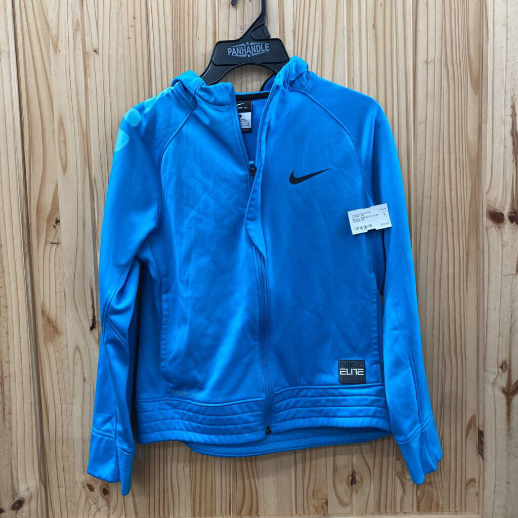 BOYS L NIKE ELITE CYAN JACKET 12