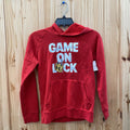BOYS UNDER ARMOUR YOUTH M GAME ON LOCK RED