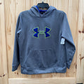 UNDER ARMOUR HOODIE GREY/BLUE/LIME GREEN YOUTH XL 14