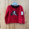 BOYS NIKE AIR JORDAN LS SHIRT RED/WHITE/BLK 24M