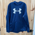 MENS UNDER ARMOUR DK TEAL/WHITE HOODIE XL
