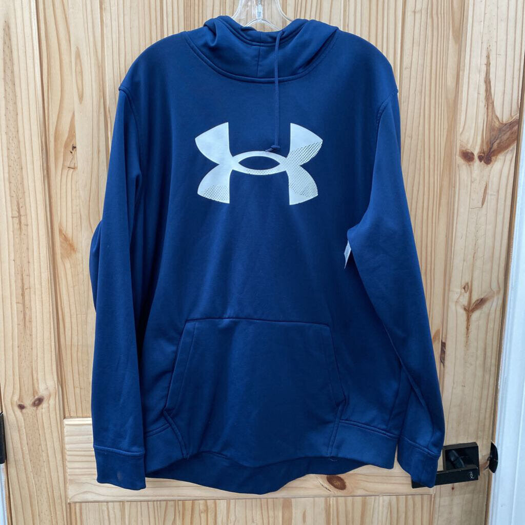 MENS UNDER ARMOUR DK TEAL/WHITE HOODIE XL