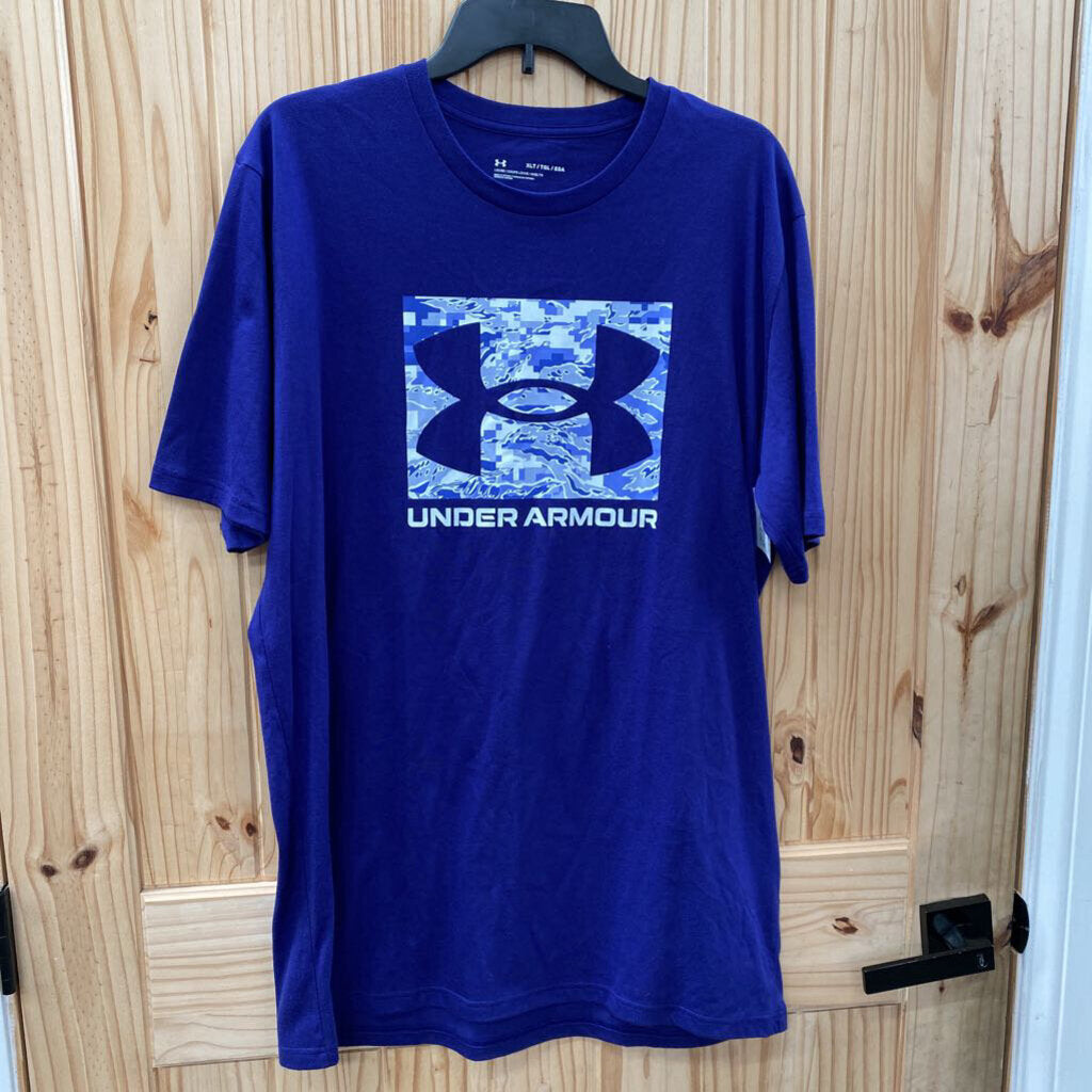 MENS UNDER ARMOUR XL TALL PURPLE SHIRT NWOT