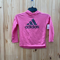 GIRLS ADIDAS LS PINK HOODED SHIRT 5