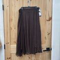 WOMENS NINE WEST DK BROWN CASUAL SKIRT XL NWT