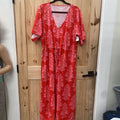 WOMENS SPARTINA RED/PINK DRESS XXL