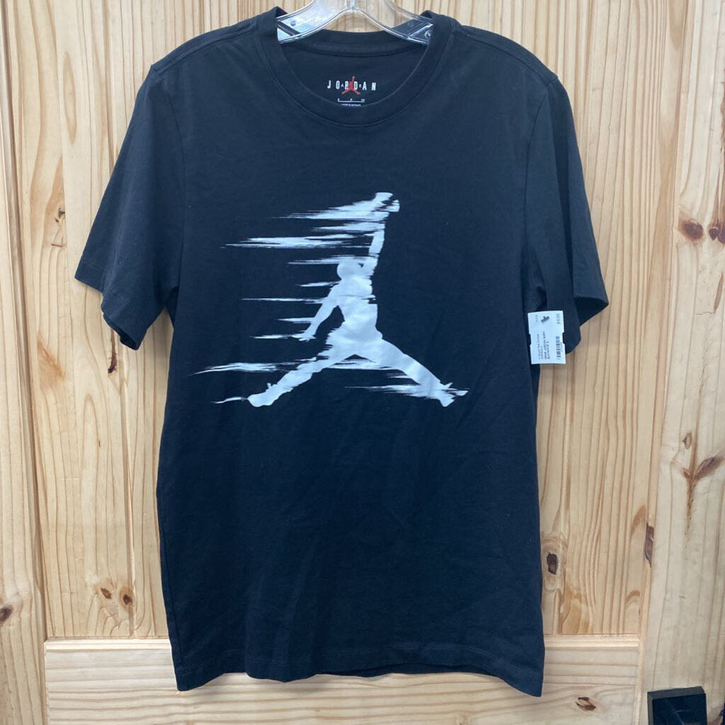 MENS JORDAN SHIRT BLK/WHITE S