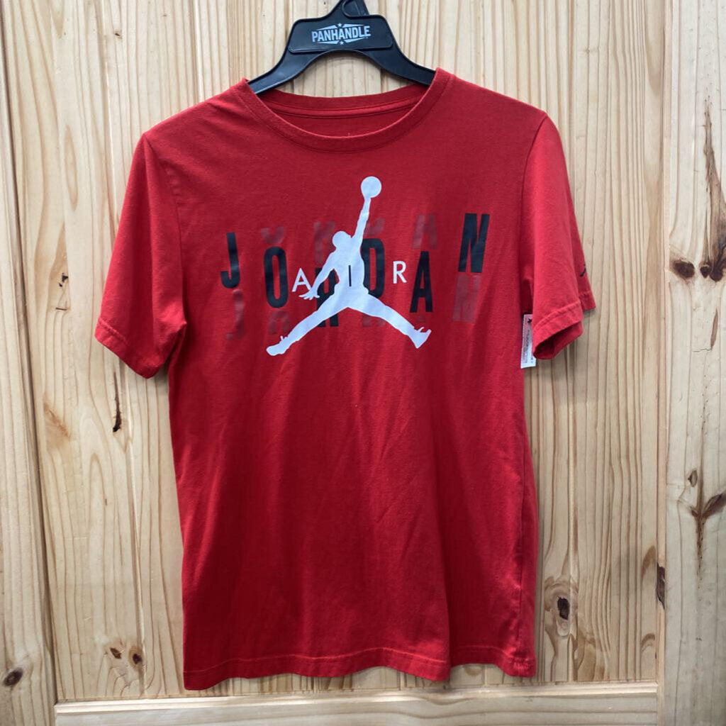 BOYS JORDAN SHIRT RED/WHITE/BLK XL 13/15