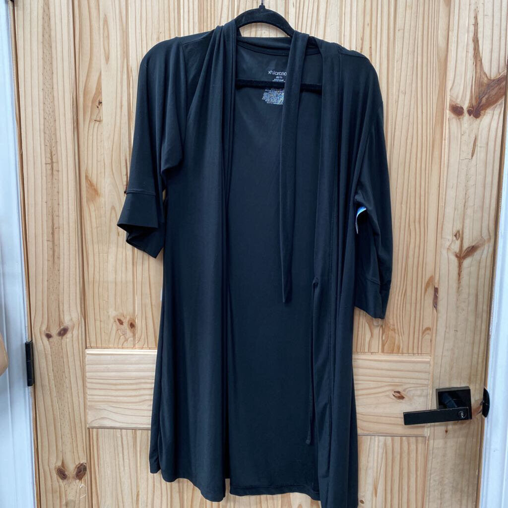 WOMENS XHILARTION BLK ROBE XS