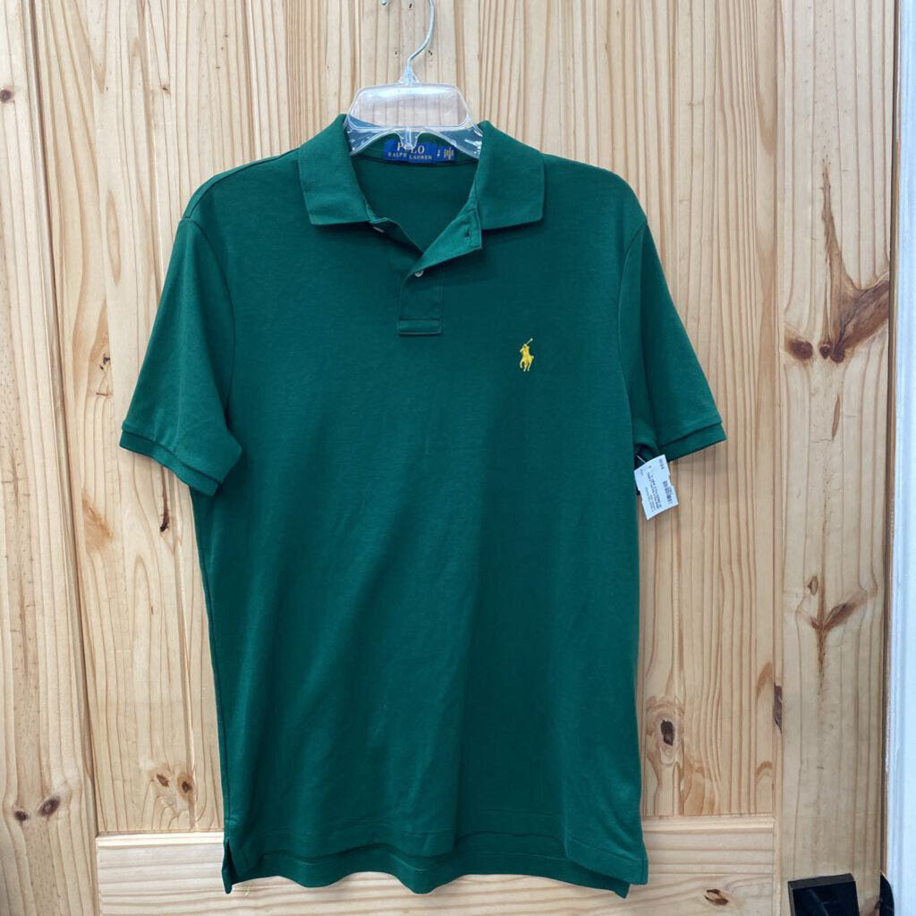 MENS POLO RALPH LAUREN DK GREEN POLO SHIRT S