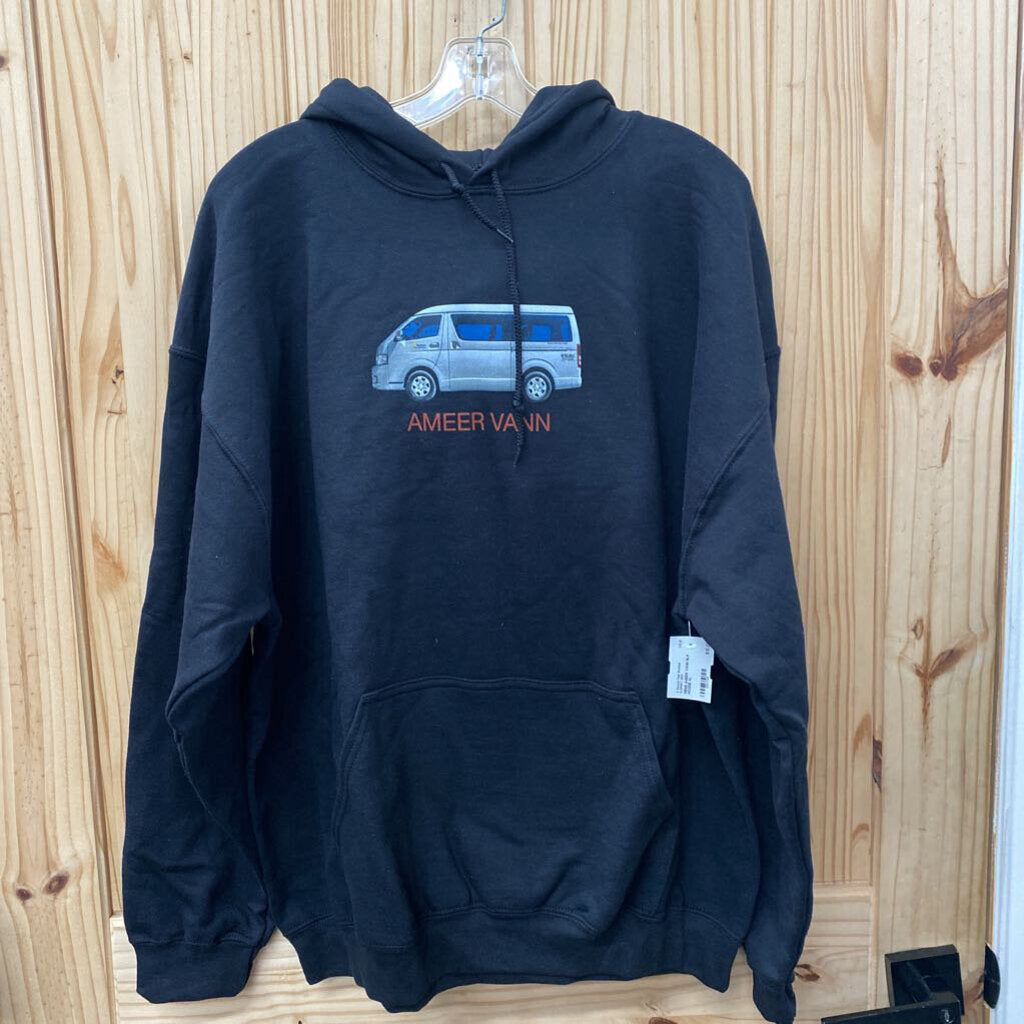MENS AMEER VANN BLK HOODIE XL