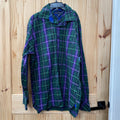 MENS TOMMY HILFIGERS LS BUTTON UP SHIRT BLK/GREEN/PURPLE L
