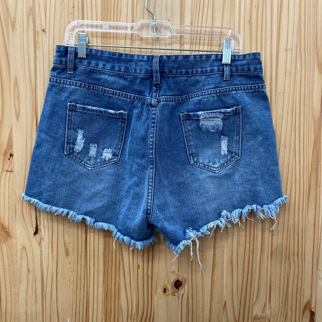 WOMENS DENIM JEAN SHORTS XXL