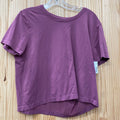 WOMENS HARMONY BALANCE DK PURPLE CROP TOP L