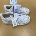 BOYS NIKE AIR FORCE 1S WHITE 11C