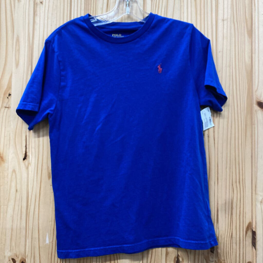 BOYS POLO RALPH LAUREN ROYAL BLUE SHIRT L 14/16