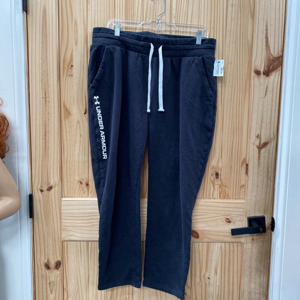 WOMENS UNDER ARMOUR JOGGERS BLK/WHITE XL