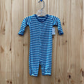 BOYS KICKEE PANTS LS SLEEPER TEAL/WHITE/BLUE 0/3M