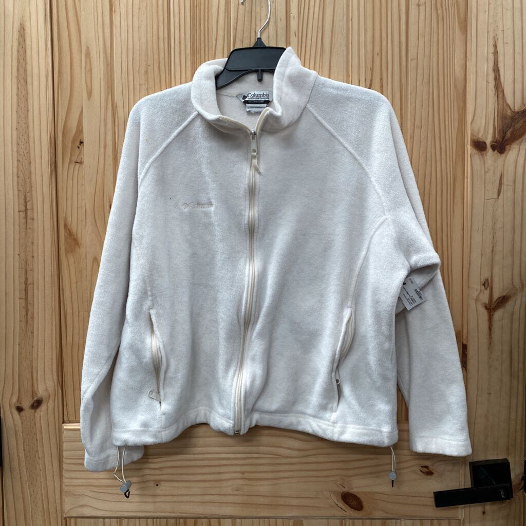 WOMENS COLUMBIA WHITE JACKET 2X
