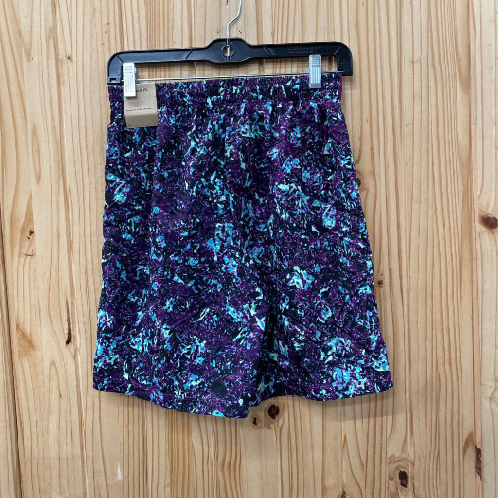 BOYS NIKE SHORTS PURPLE/BLK/MINT XL 14 NWT