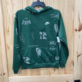 BOYS NIKE DK GREEN HOODIE XL 14 NWT