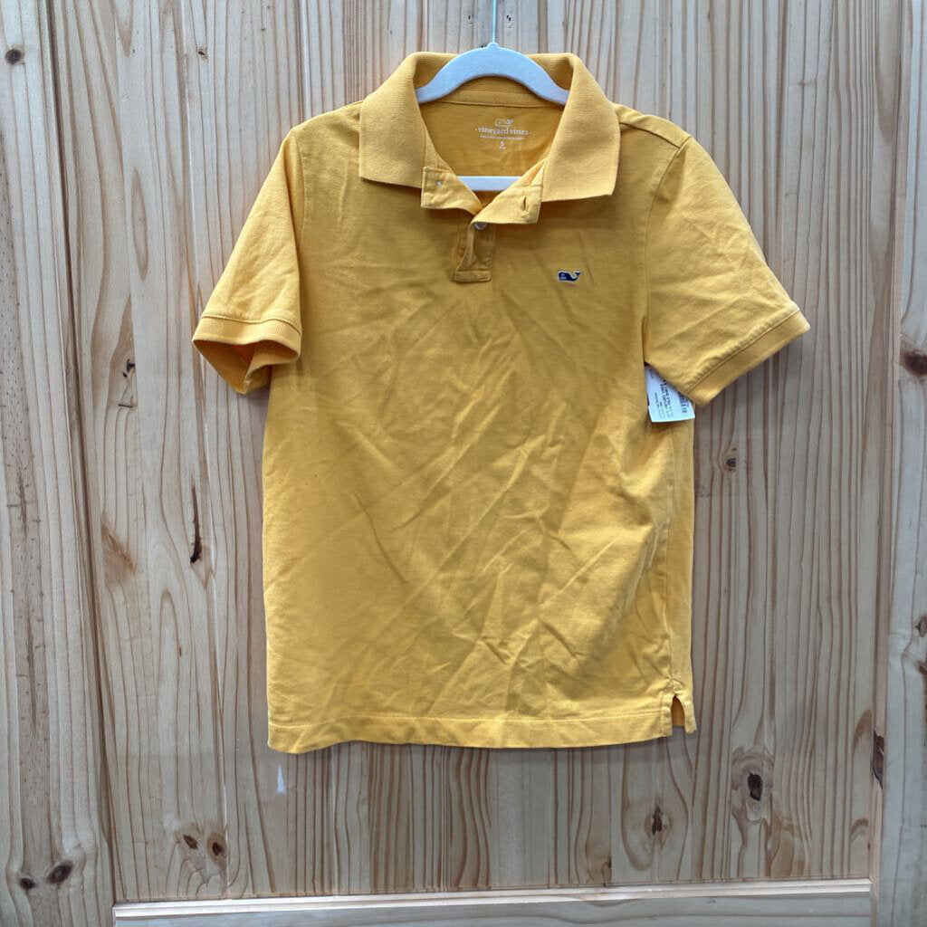 BOYS VINEYARD VINES YELLOW POLO SHIRT S 8