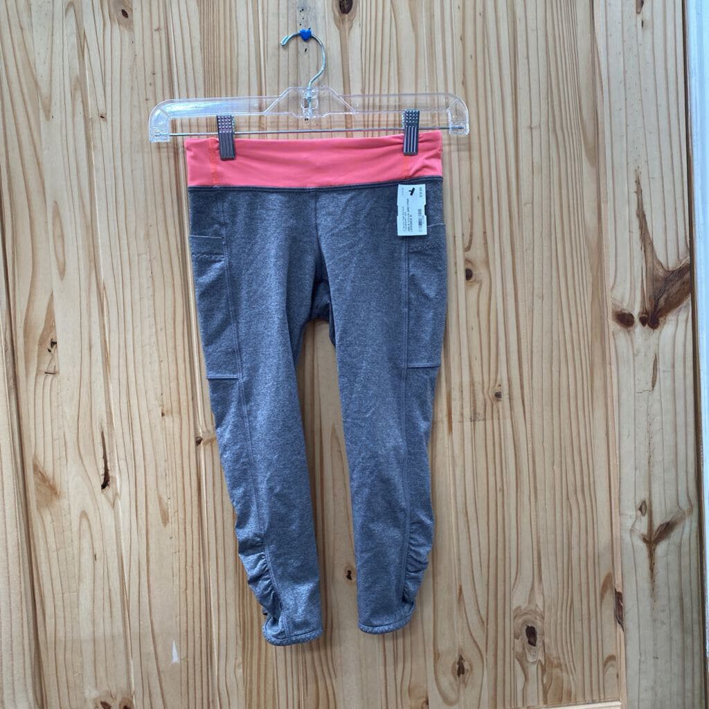 GIRLS IVIVVA GREY/PINK LEGGINGS 10