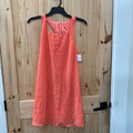 WOMENS ORANGE SL DRESS L