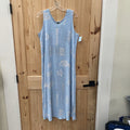 WOMENS FASHION CODE SKY BLUE/WHITE DRESS