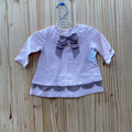 GIRLS JILLIAN CLOSET MAUVE LS TOP 3/6M