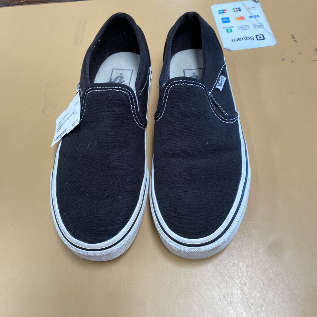 WOMENS VAN BLK/WHITE SHOES 7