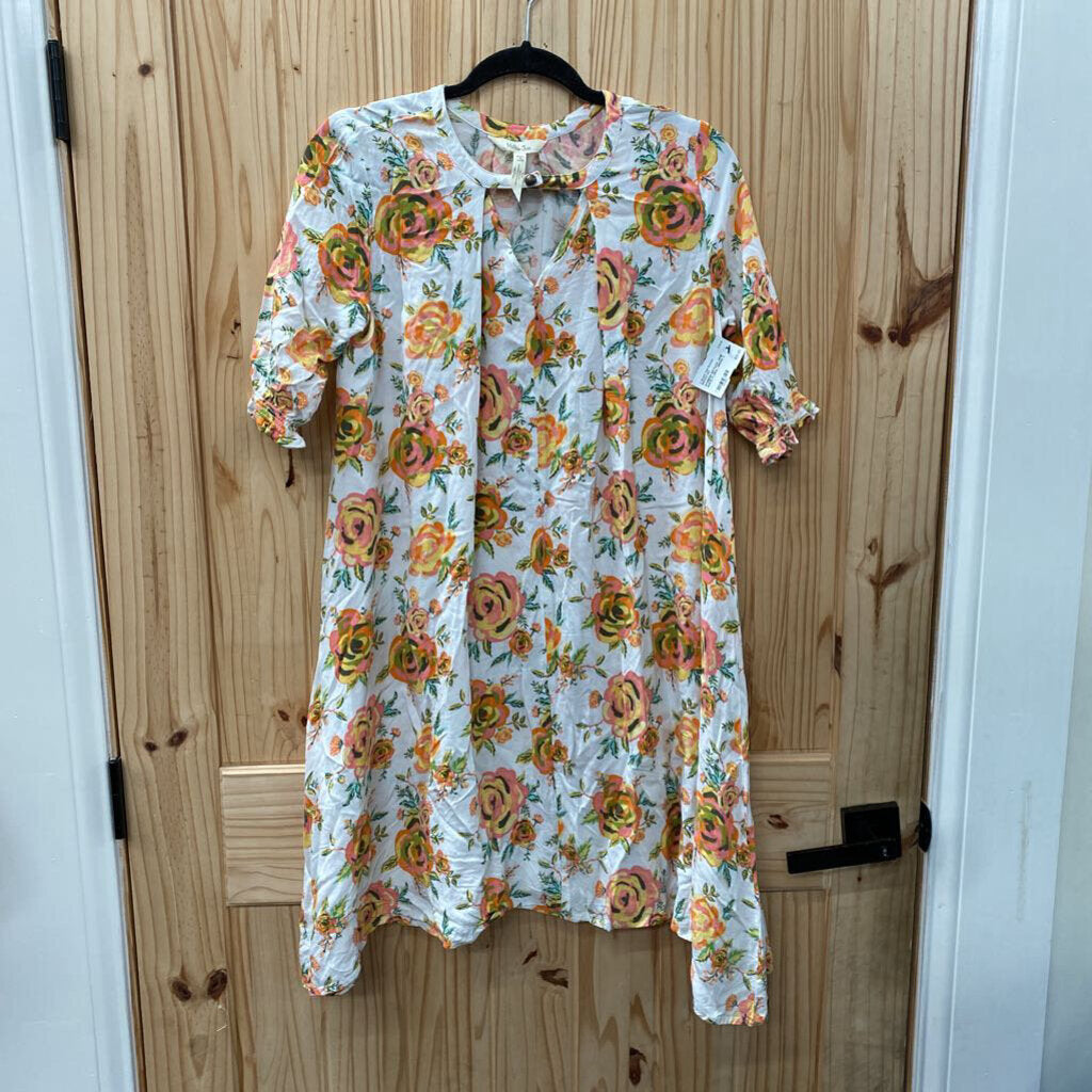 WOMENS MATILDA JANE WHITE FLORAL DRESS S