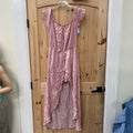 WOMENS J IS FOR JUSTIFY MAUVE CASUAL ROMPER XL NWT