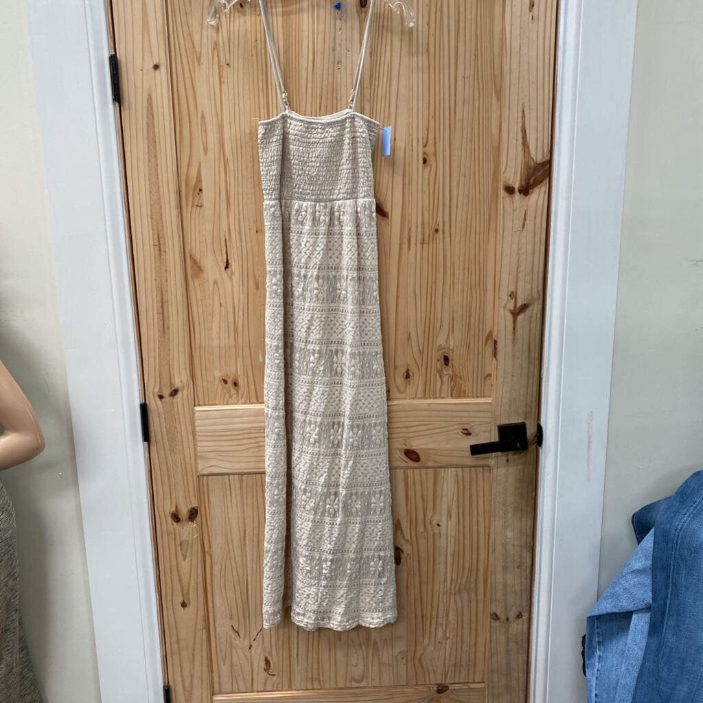 WOMENS RUE 21 LT BEIGE SL DRESS M